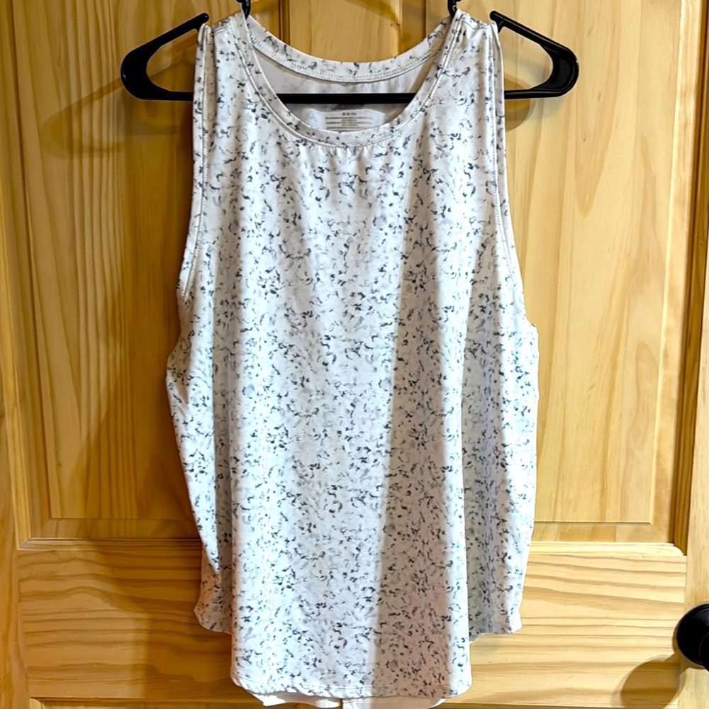 White Patterned Women's Tank Top